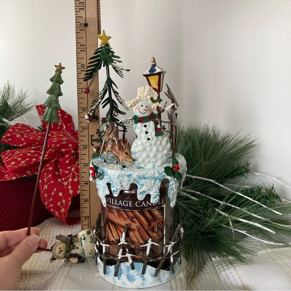 HOME INTERIORS 3pc candle set
